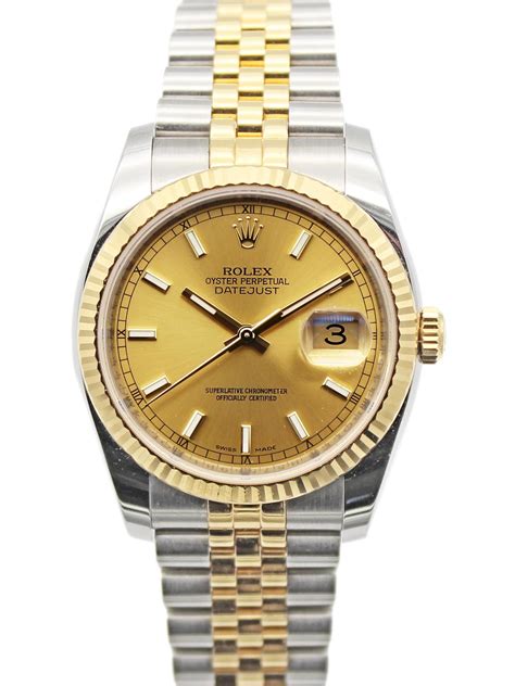 rolex two tone datejust 36mm.